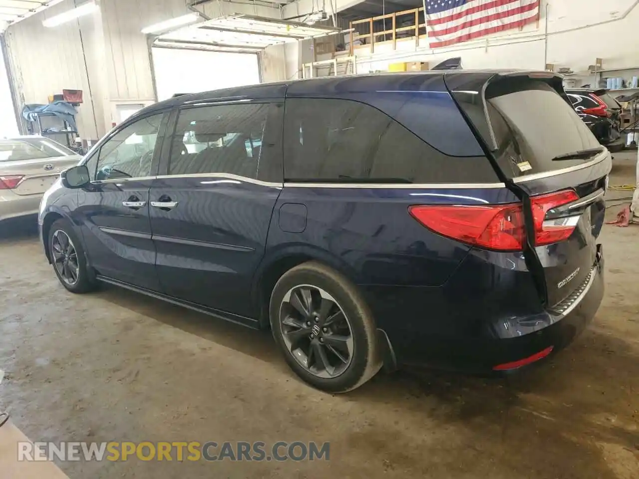 2 Photograph of a damaged car 5FNRL6H97NB011977 HONDA ODYSSEY 2022