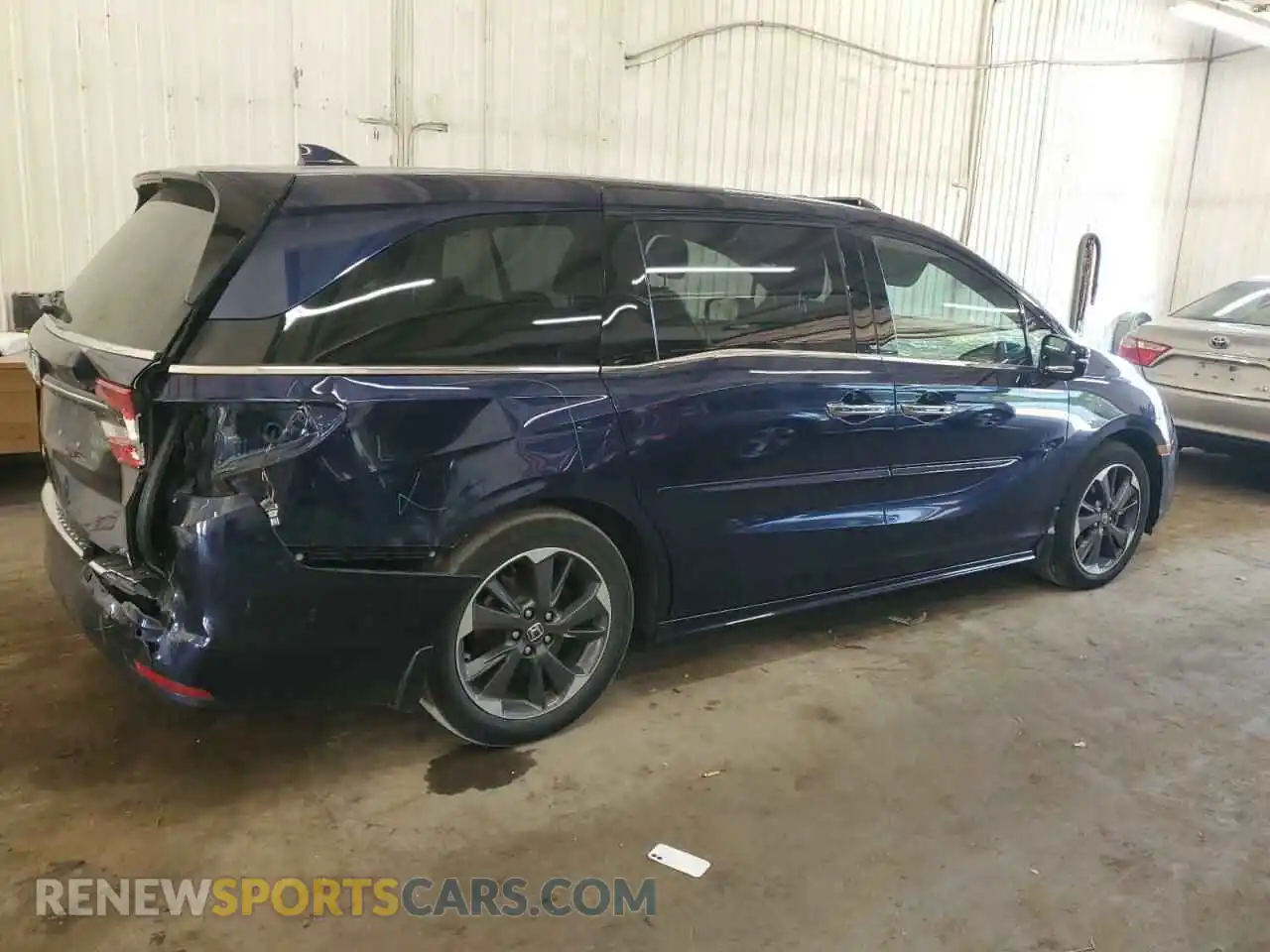 3 Photograph of a damaged car 5FNRL6H97NB011977 HONDA ODYSSEY 2022