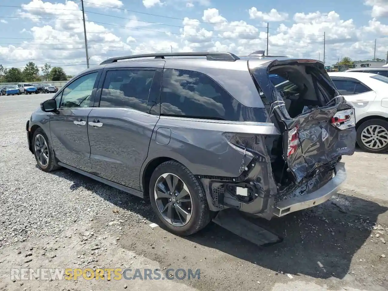 2 Photograph of a damaged car 5FNRL6H97NB015463 HONDA ODYSSEY 2022