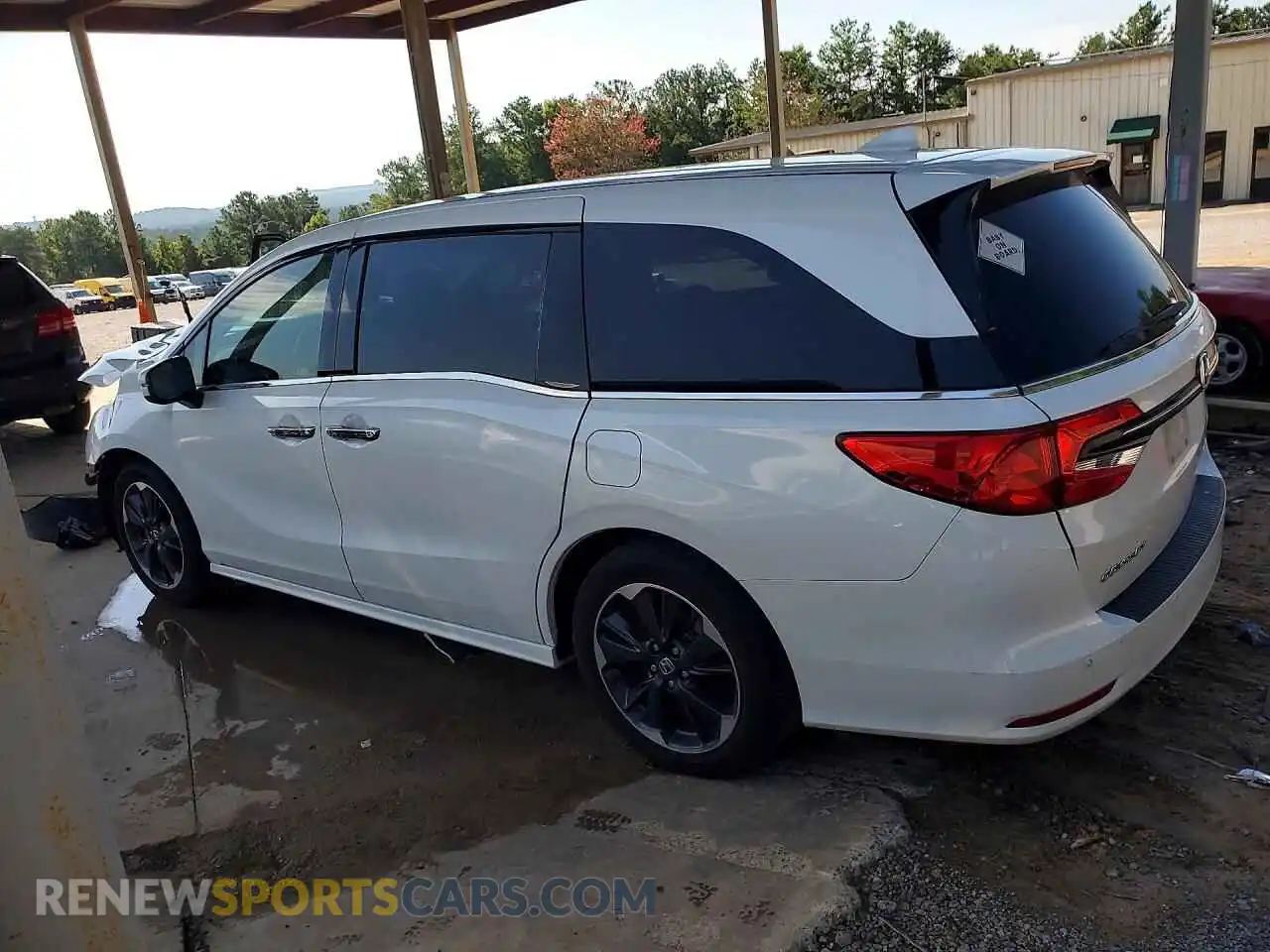 2 Фотография поврежденного автомобиля 5FNRL6H97NB017584 HONDA ODYSSEY 2022