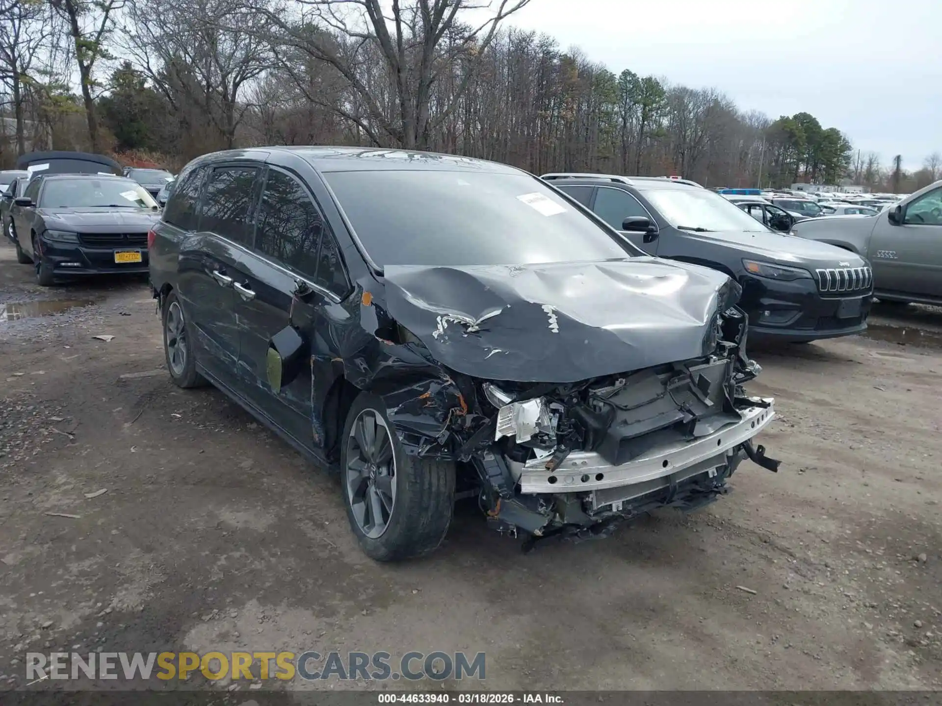 1 fotografías del automóvil dañado 5FNRL6H98NB002916 HONDA ODYSSEY 2022