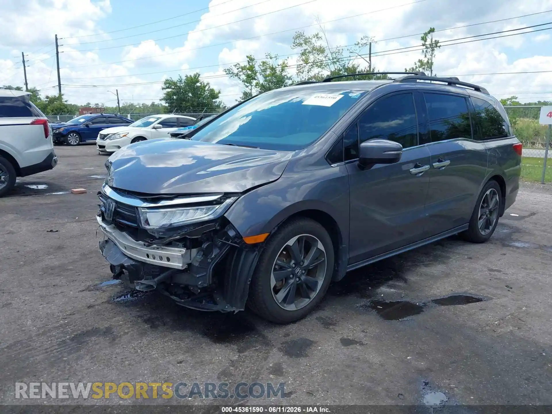 2 Фотография поврежденного автомобиля 5FNRL6H98NB002947 HONDA ODYSSEY 2022