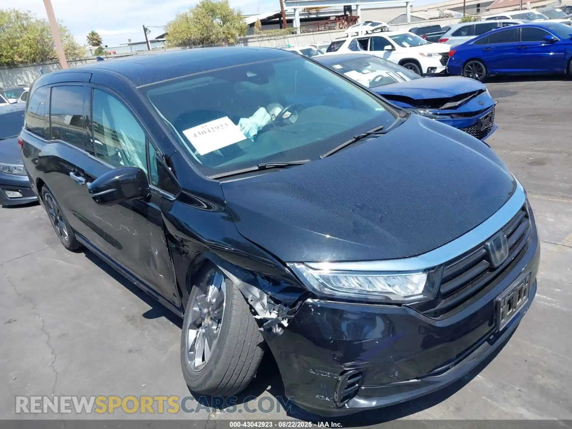 1 fotografías del automóvil dañado 5FNRL6H98NB024155 HONDA ODYSSEY 2022