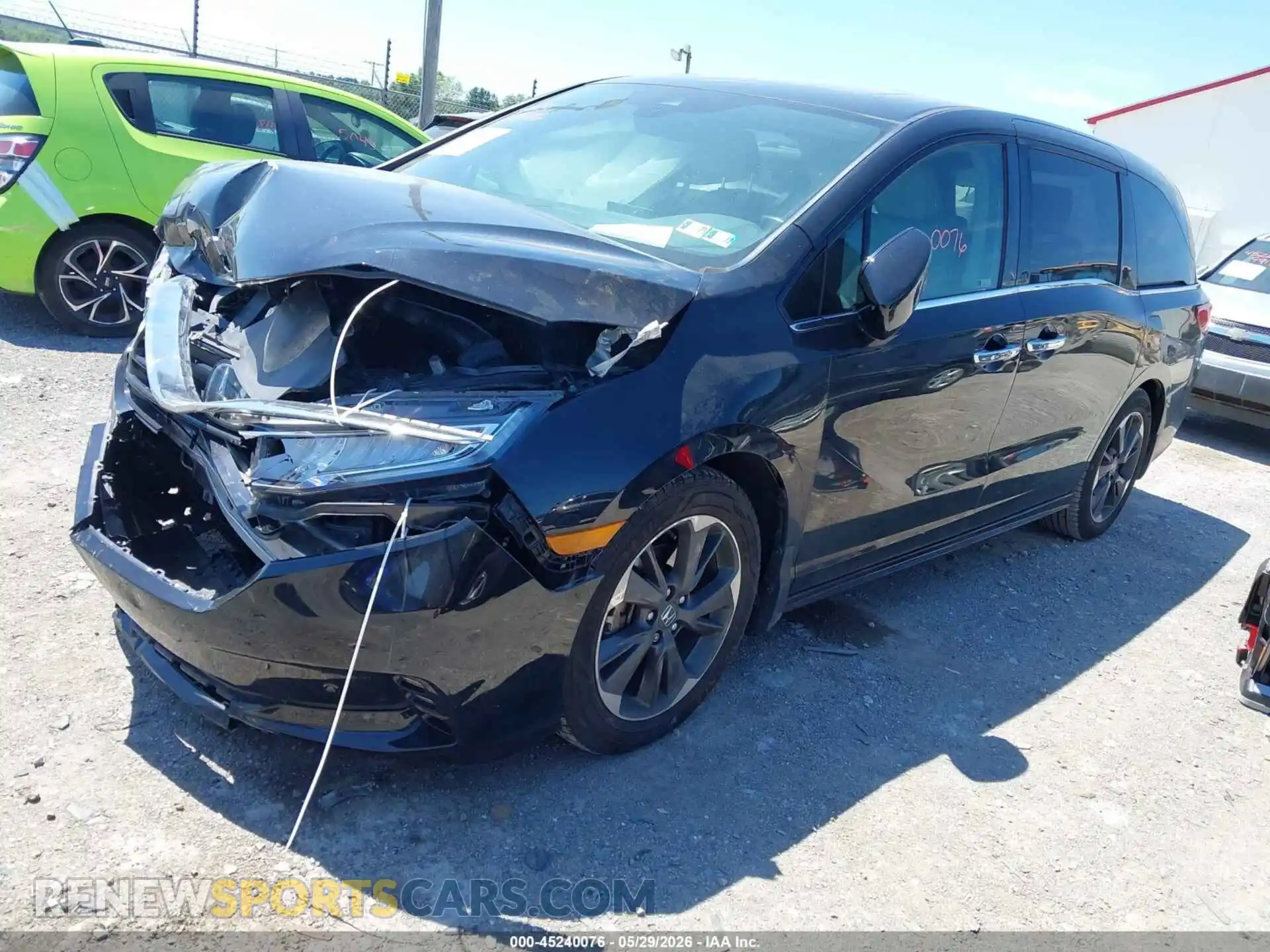 2 Photograph of a damaged car 5FNRL6H99NB004254 HONDA ODYSSEY 2022