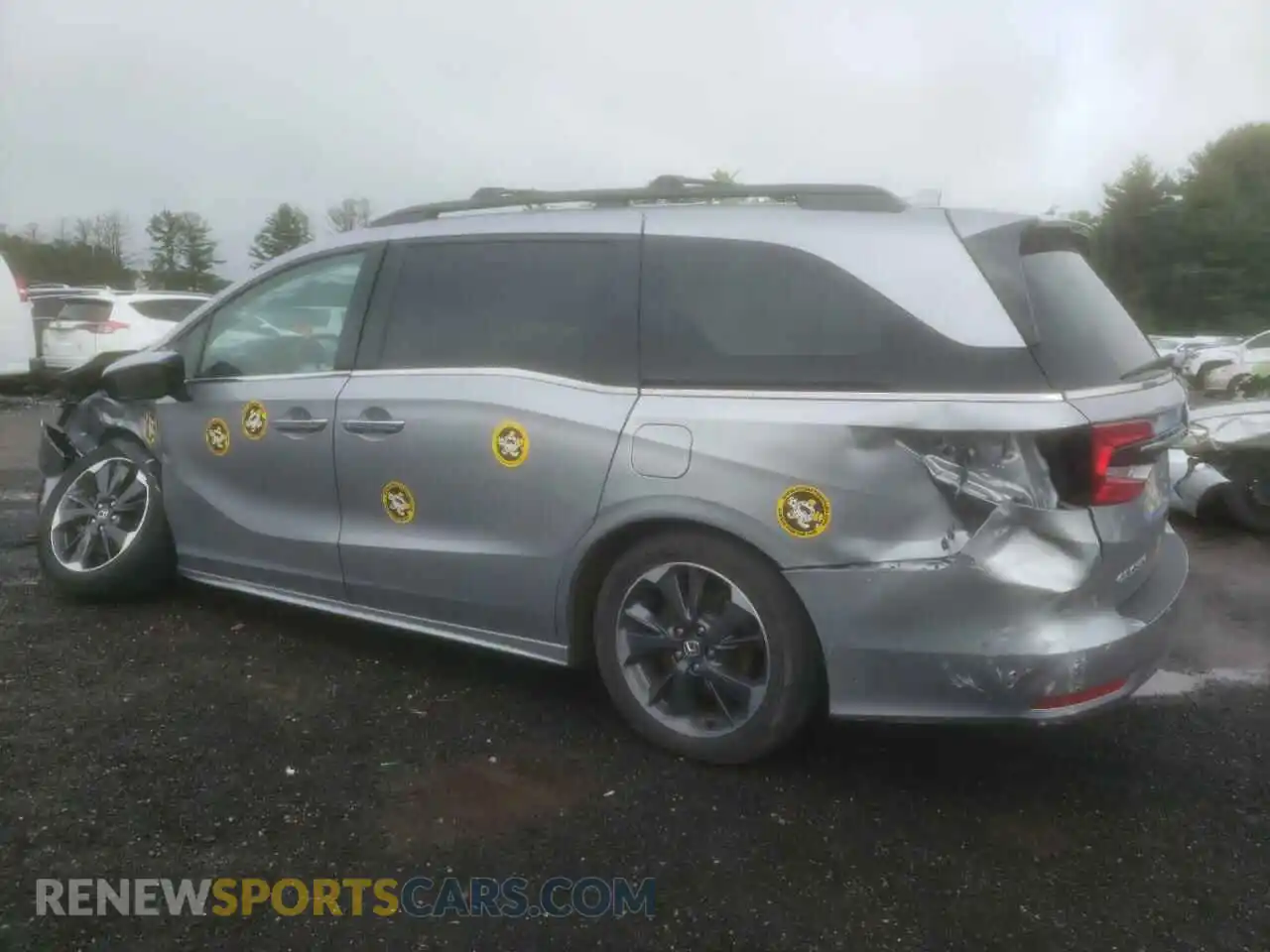 2 Photograph of a damaged car 5FNRL6H99NB052465 HONDA ODYSSEY 2022