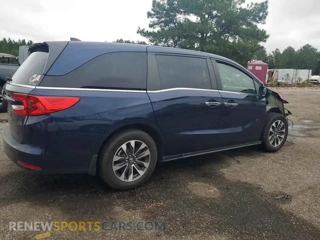 3 fotografías del automóvil dañado 5FNRL6H60PB064111 HONDA ODYSSEY 2023