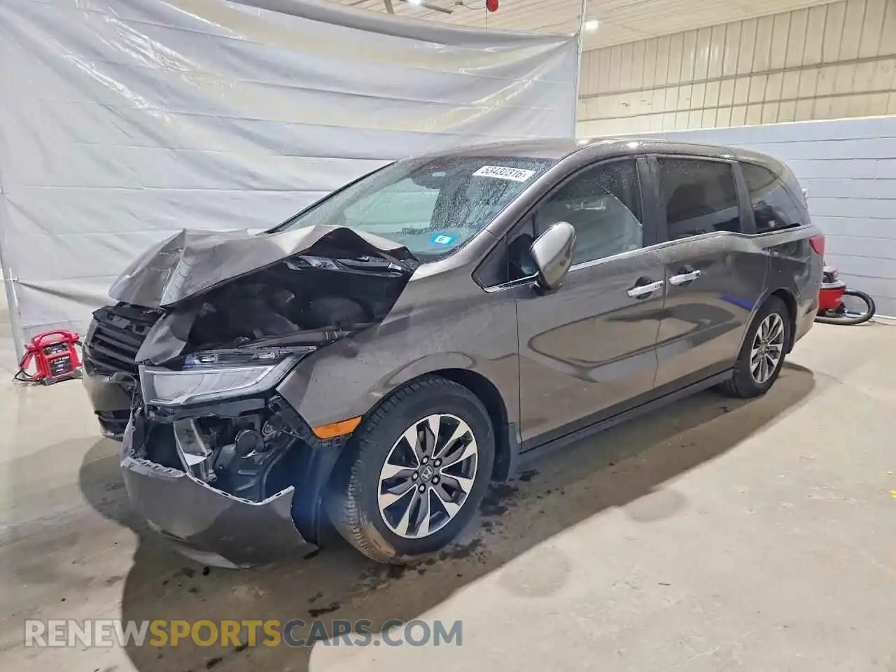 1 fotografías del automóvil dañado 5FNRL6H62PB024242 HONDA ODYSSEY 2023