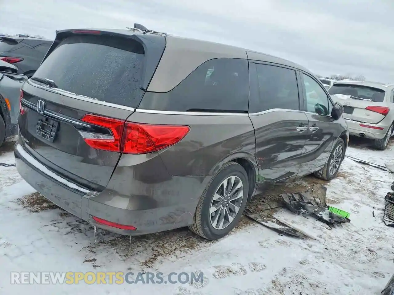 3 fotografías del automóvil dañado 5FNRL6H65PB033310 HONDA ODYSSEY 2023