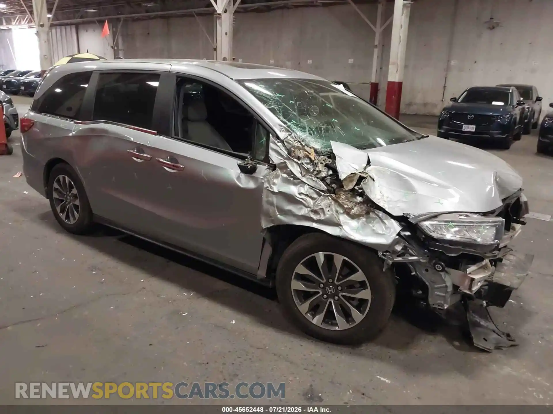 1 Photograph of a damaged car 5FNRL6H66PB046096 HONDA ODYSSEY 2023