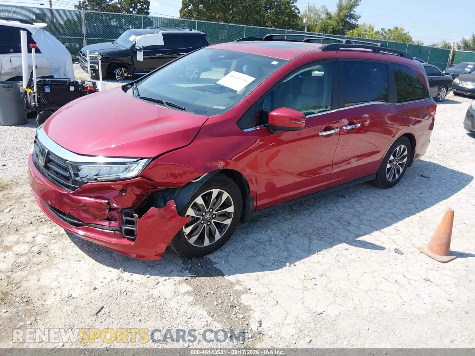 2 Photograph of a damaged car 5FNRL6H68PB013116 HONDA ODYSSEY 2023
