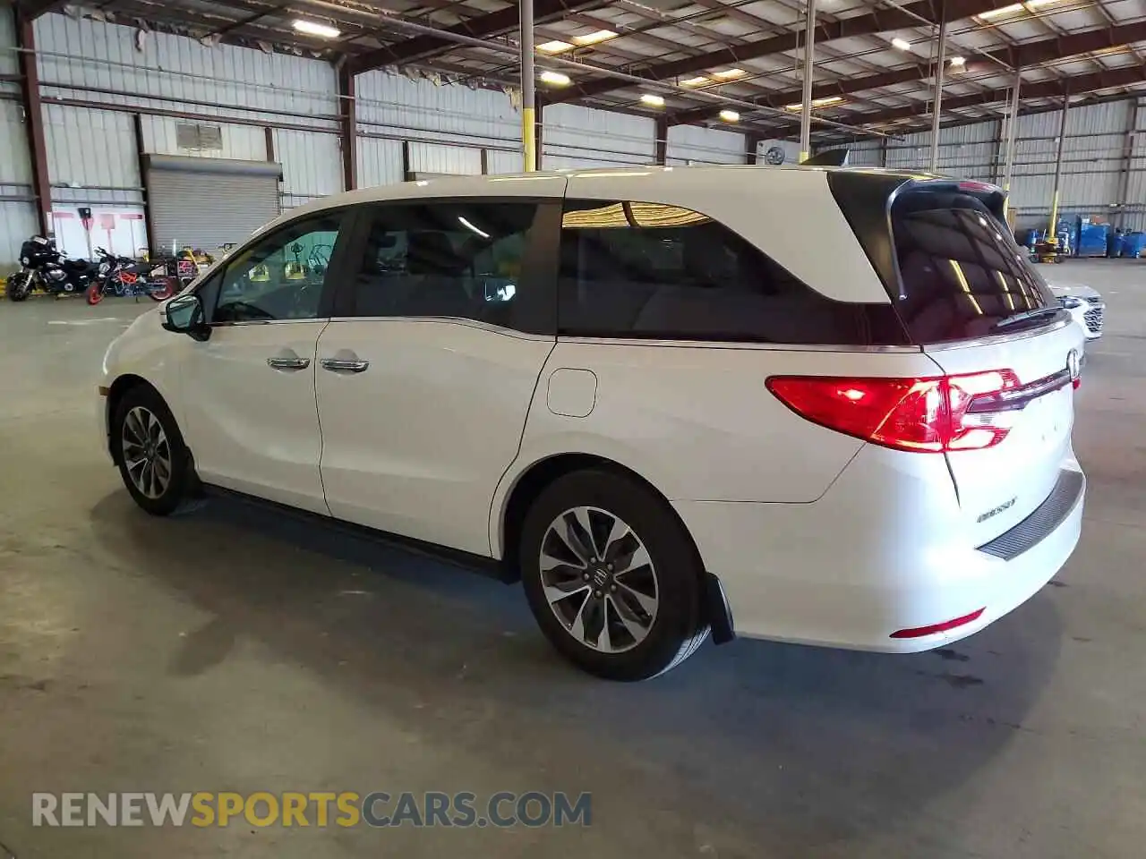 2 fotografías del automóvil dañado 5FNRL6H68PB040641 HONDA ODYSSEY 2023