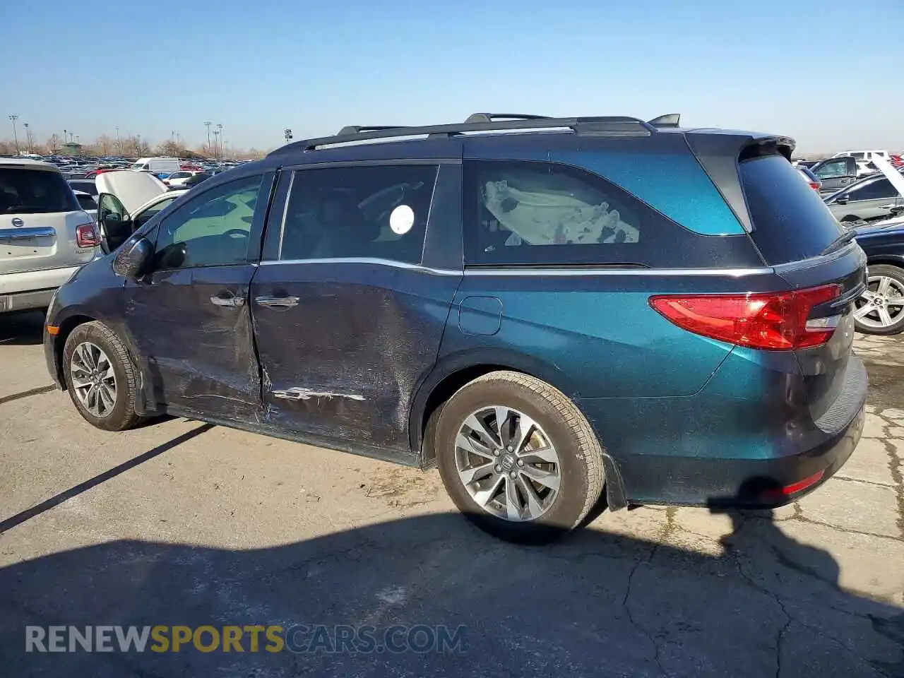 2 fotografías del automóvil dañado 5FNRL6H68PB062705 HONDA ODYSSEY 2023
