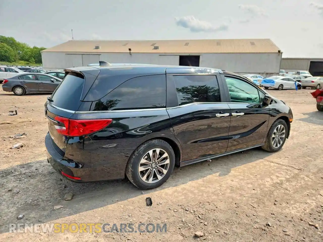 3 fotografías del automóvil dañado 5FNRL6H69PB031009 HONDA ODYSSEY 2023