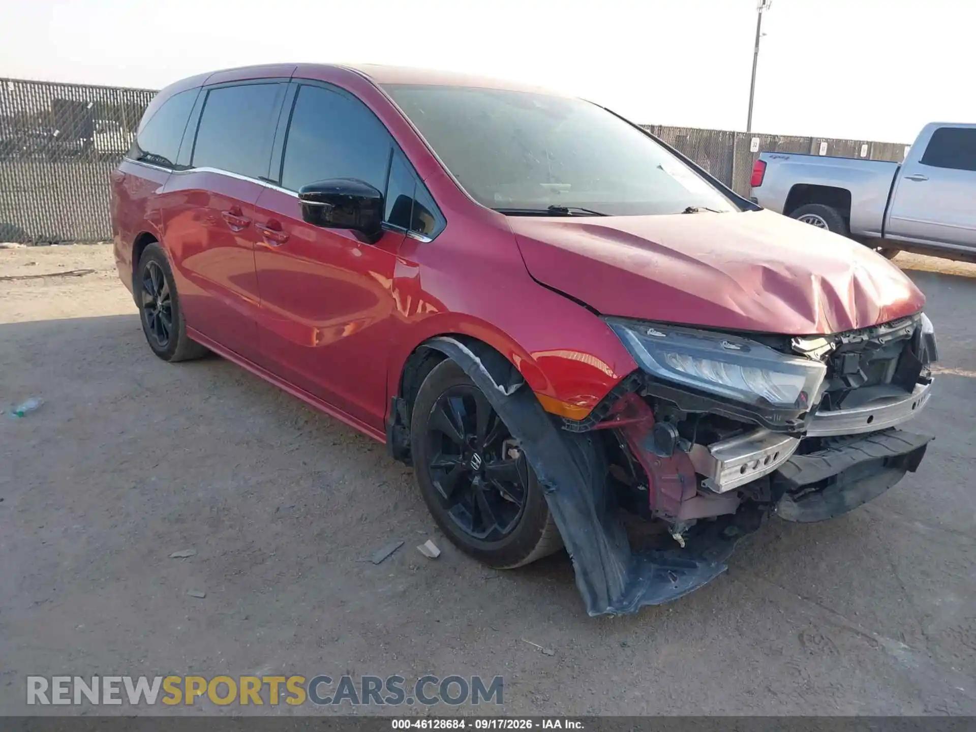 1 Photograph of a damaged car 5FNRL6H71PB077975 HONDA ODYSSEY 2023