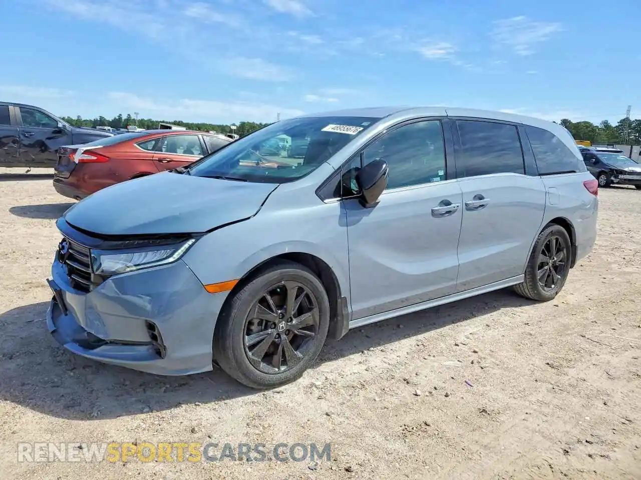 1 fotografías del automóvil dañado 5FNRL6H74PB003384 HONDA ODYSSEY 2023