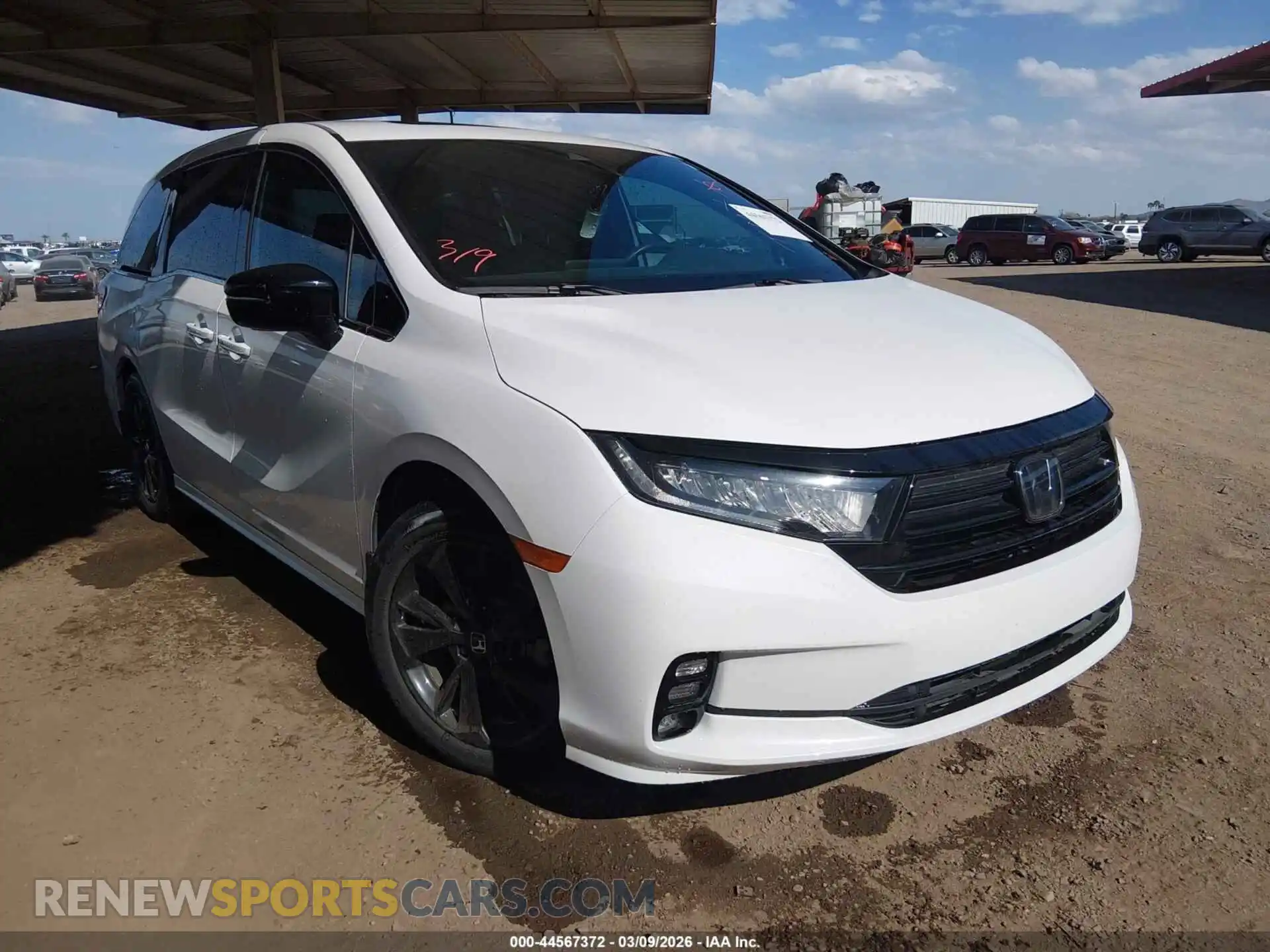 1 Photograph of a damaged car 5FNRL6H74PB013672 HONDA ODYSSEY 2023