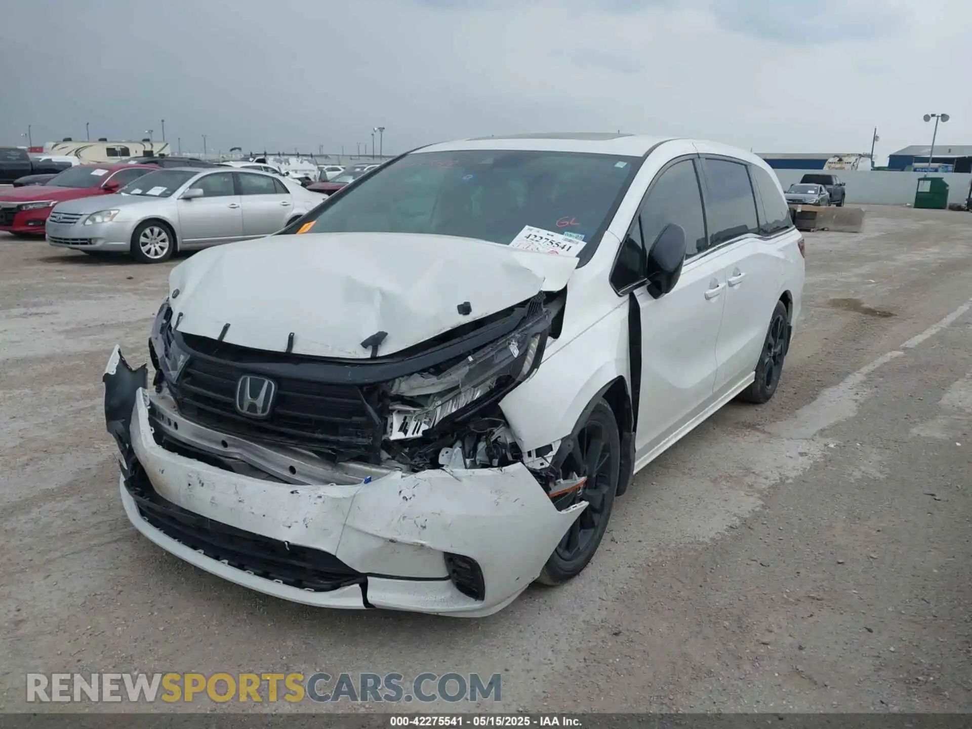 2 fotografías del automóvil dañado 5FNRL6H74PB045229 HONDA ODYSSEY 2023