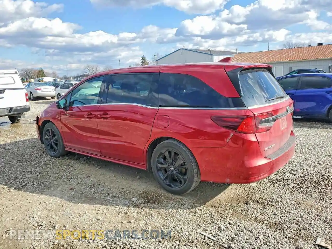 2 Photograph of a damaged car 5FNRL6H75PB043974 HONDA ODYSSEY 2023