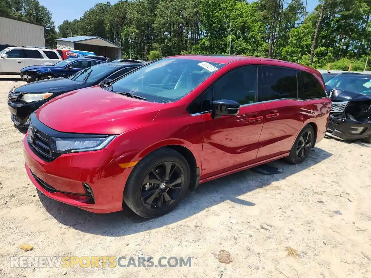 1 Photograph of a damaged car 5FNRL6H76PB010854 HONDA ODYSSEY 2023