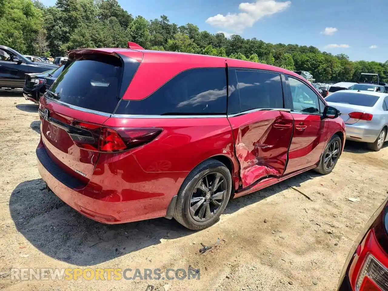 3 Photograph of a damaged car 5FNRL6H76PB010854 HONDA ODYSSEY 2023