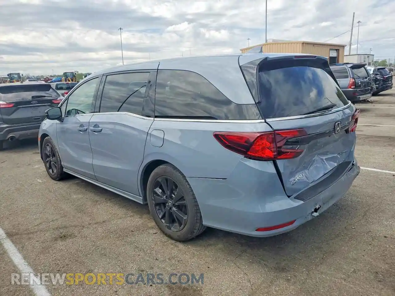 2 fotografías del automóvil dañado 5FNRL6H78PB009639 HONDA ODYSSEY 2023