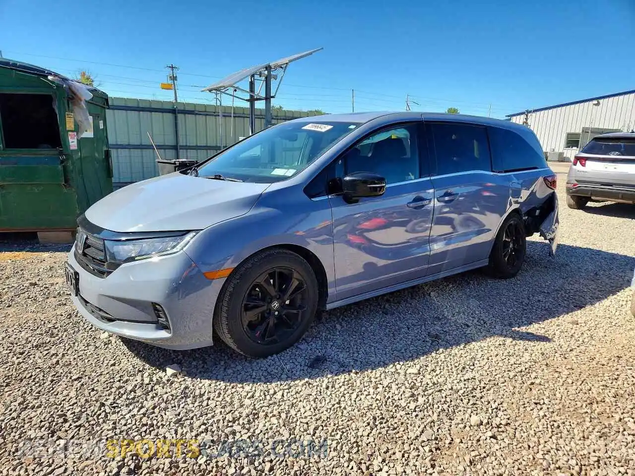 1 fotografías del automóvil dañado 5FNRL6H79PB011321 HONDA ODYSSEY 2023