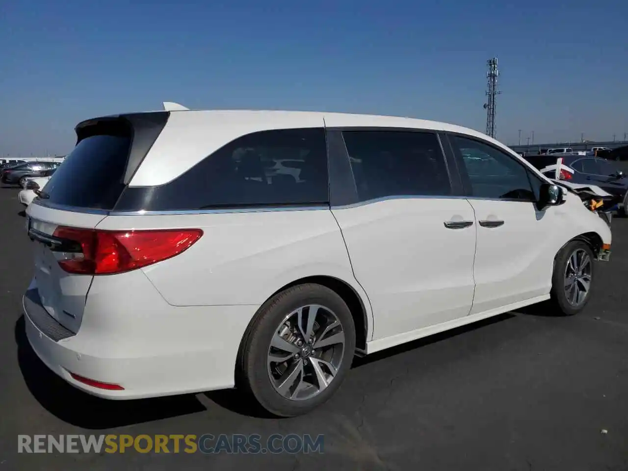 3 fotografías del automóvil dañado 5FNRL6H80PB028193 HONDA ODYSSEY 2023