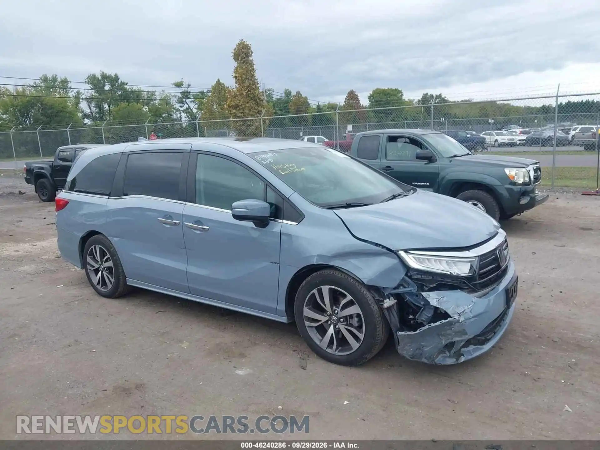 1 Photograph of a damaged car 5FNRL6H80PB045608 HONDA ODYSSEY 2023