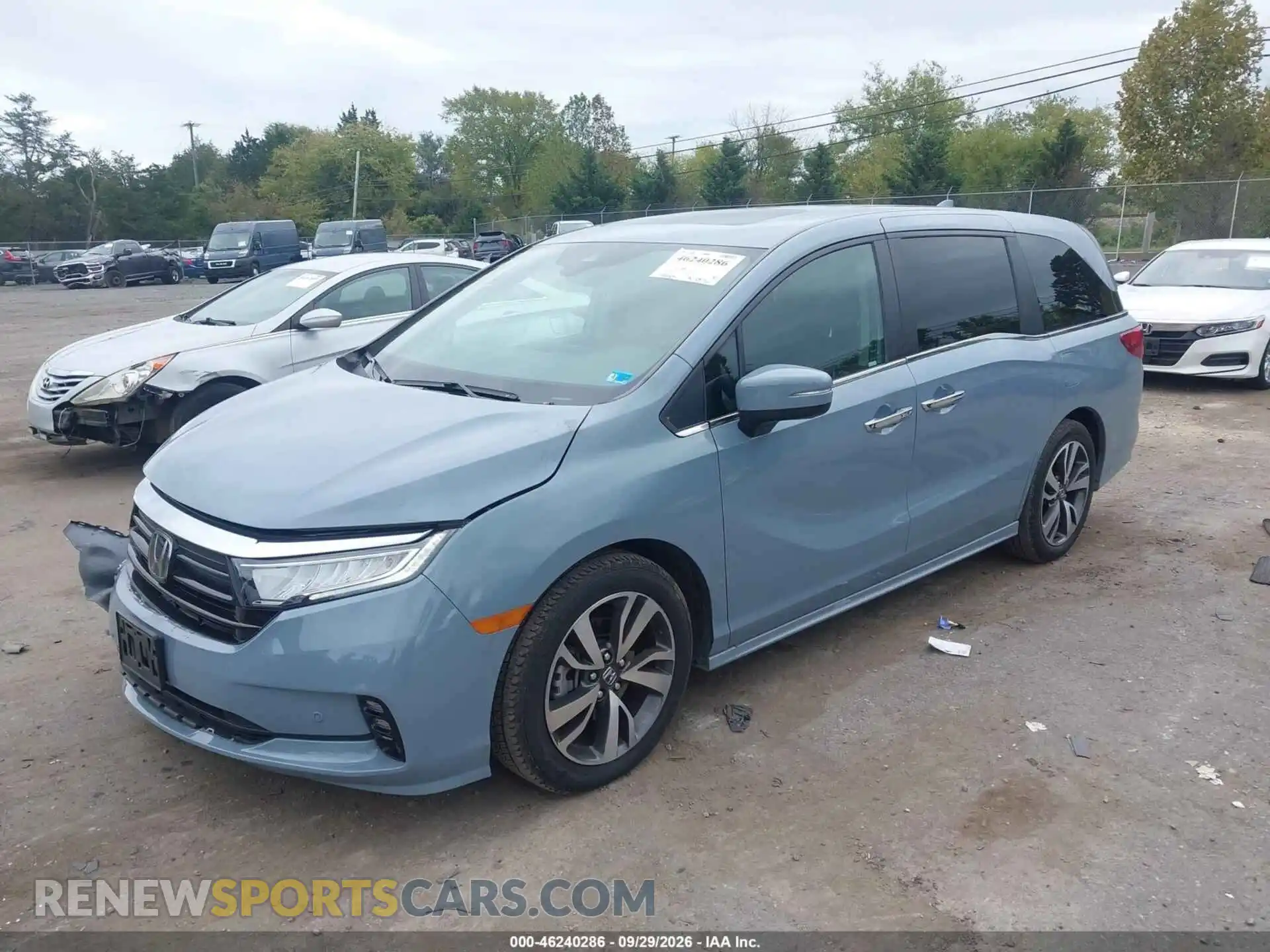 2 Photograph of a damaged car 5FNRL6H80PB045608 HONDA ODYSSEY 2023