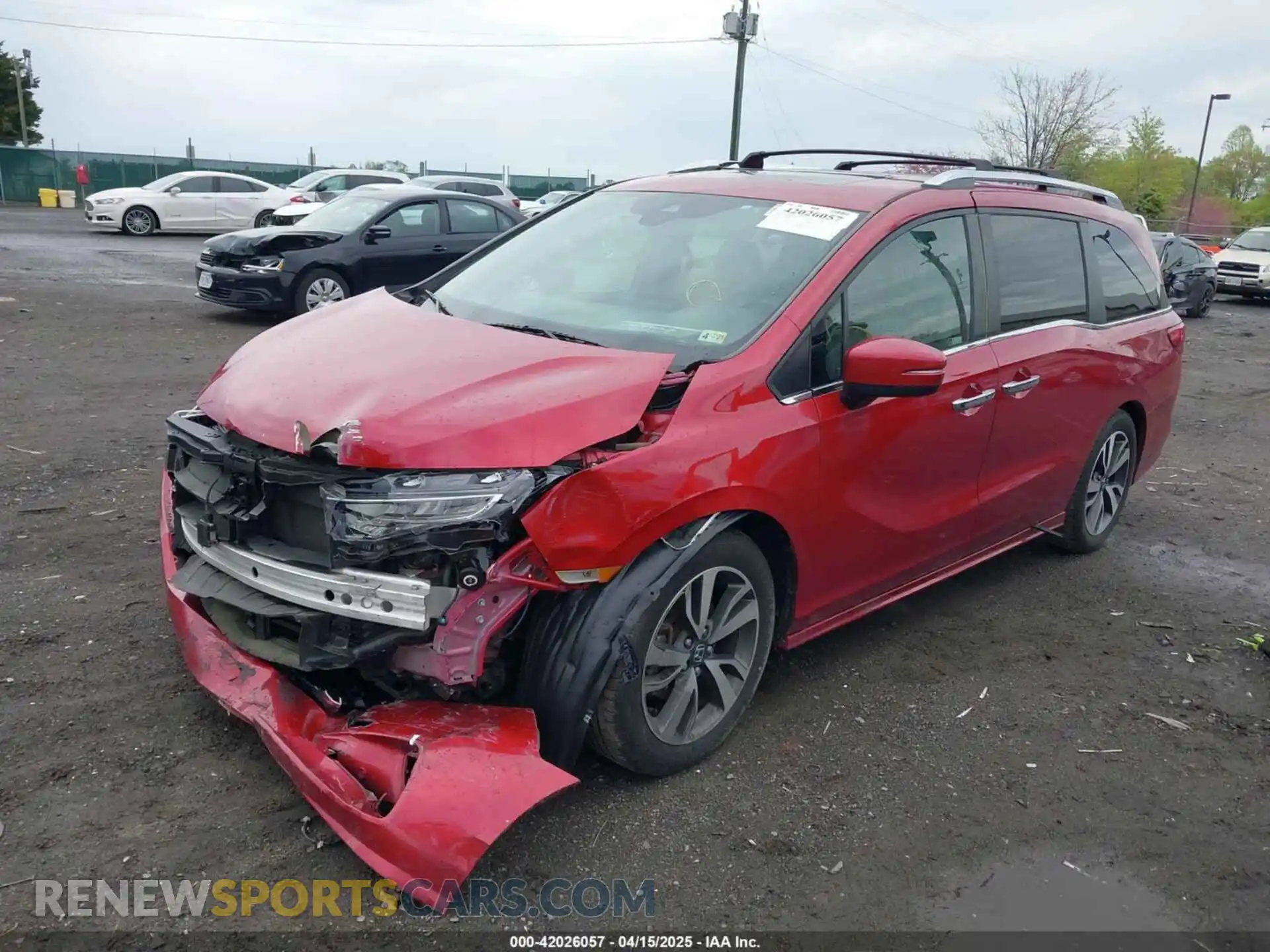 2 Photograph of a damaged car 5FNRL6H80PB048041 HONDA ODYSSEY 2023
