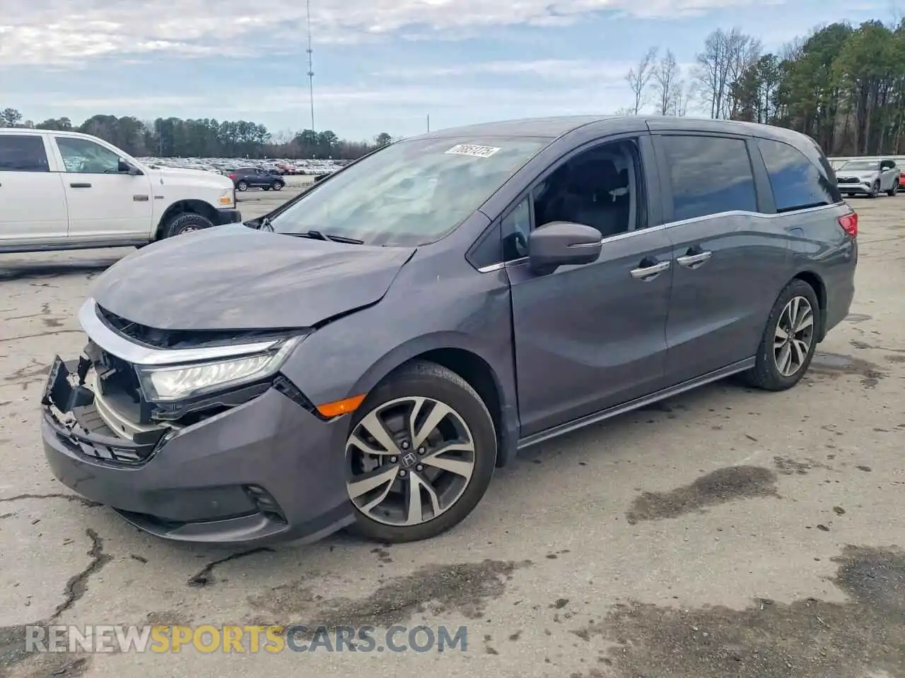 1 Photograph of a damaged car 5FNRL6H81PB020281 HONDA ODYSSEY 2023