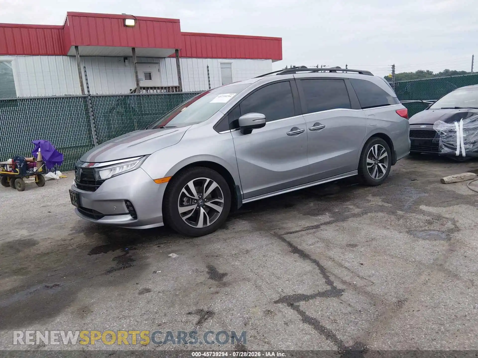 2 fotografías del automóvil dañado 5FNRL6H81PB020698 HONDA ODYSSEY 2023