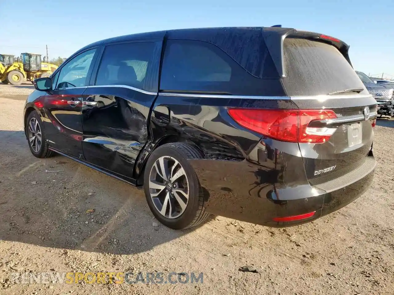 2 fotografías del automóvil dañado 5FNRL6H83PB000016 HONDA ODYSSEY 2023
