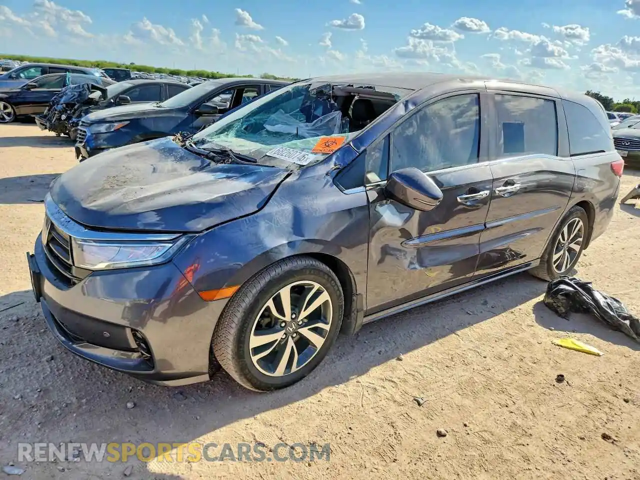1 Фотография поврежденного автомобиля 5FNRL6H84PB017908 HONDA ODYSSEY 2023