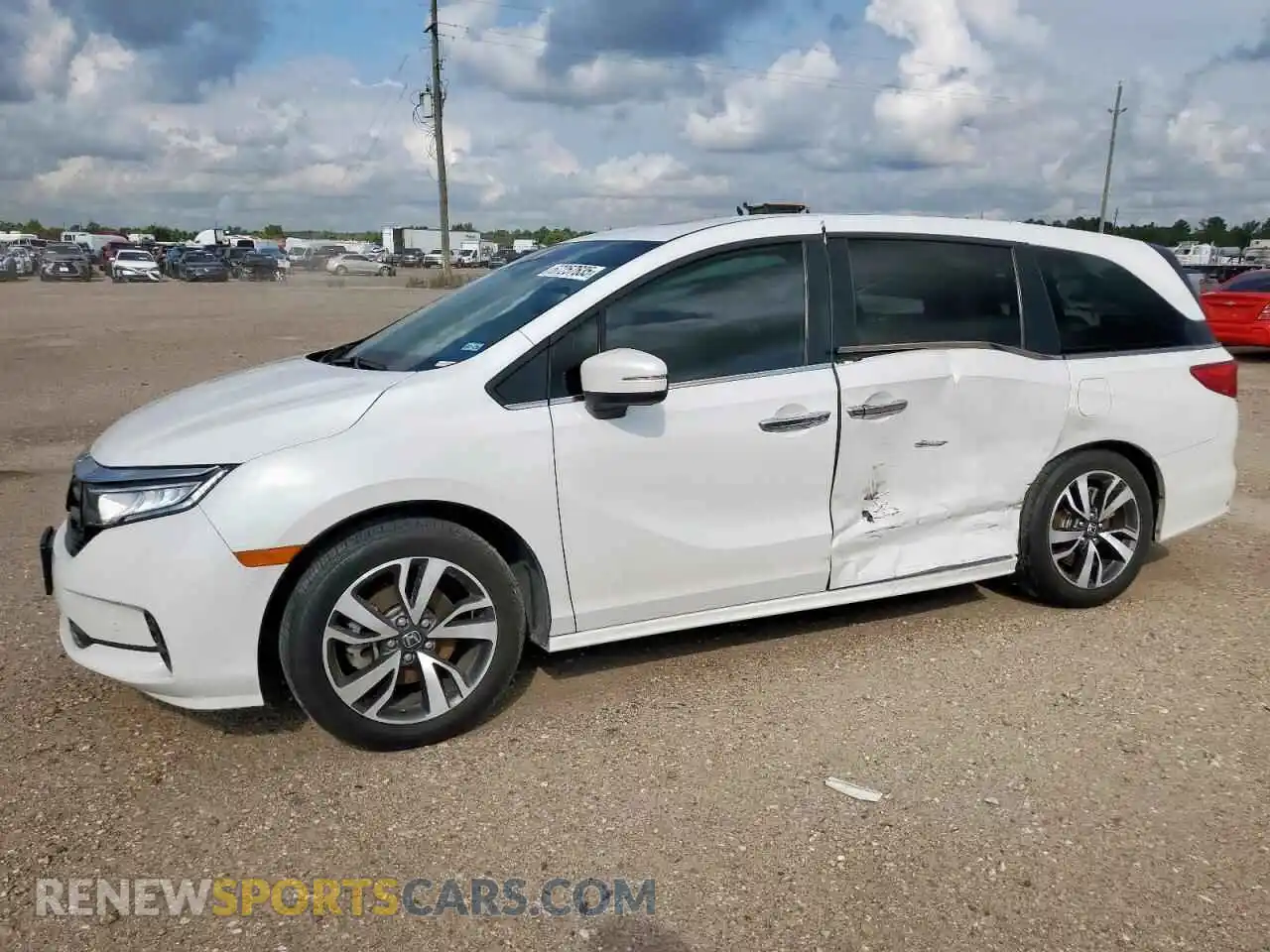 1 fotografías del automóvil dañado 5FNRL6H86PB037111 HONDA ODYSSEY 2023