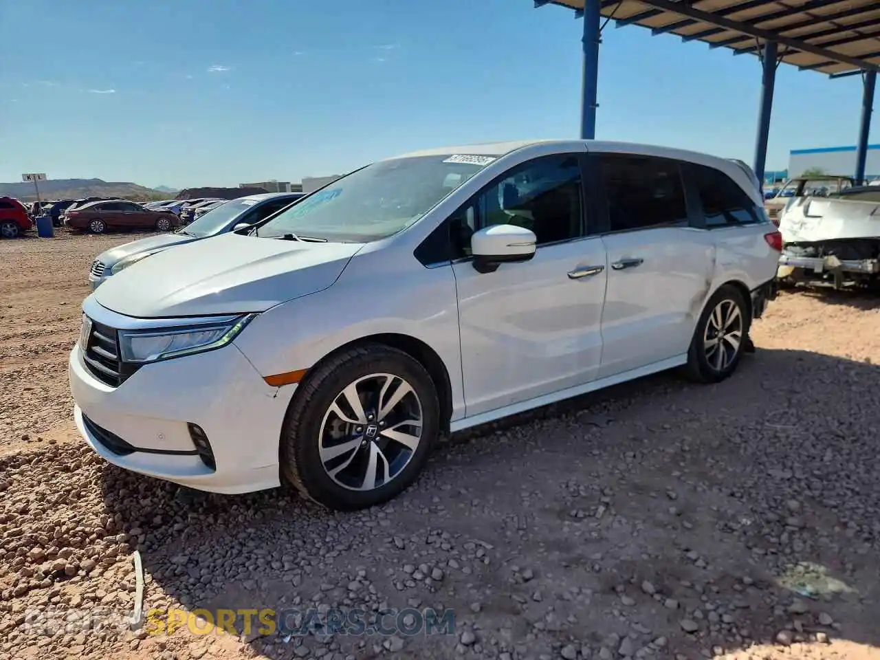 1 fotografías del automóvil dañado 5FNRL6H87PB000942 HONDA ODYSSEY 2023