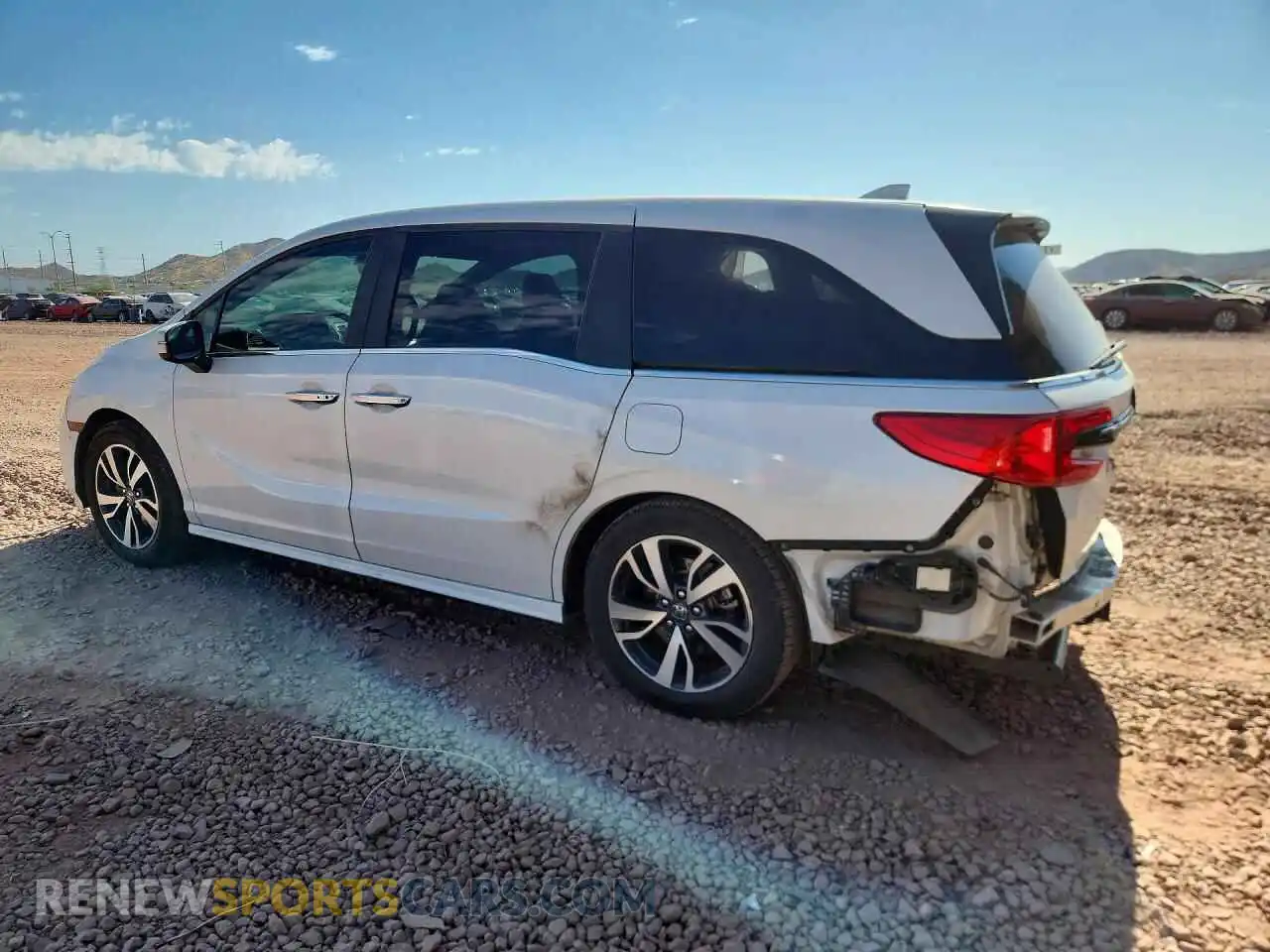 2 fotografías del automóvil dañado 5FNRL6H87PB000942 HONDA ODYSSEY 2023