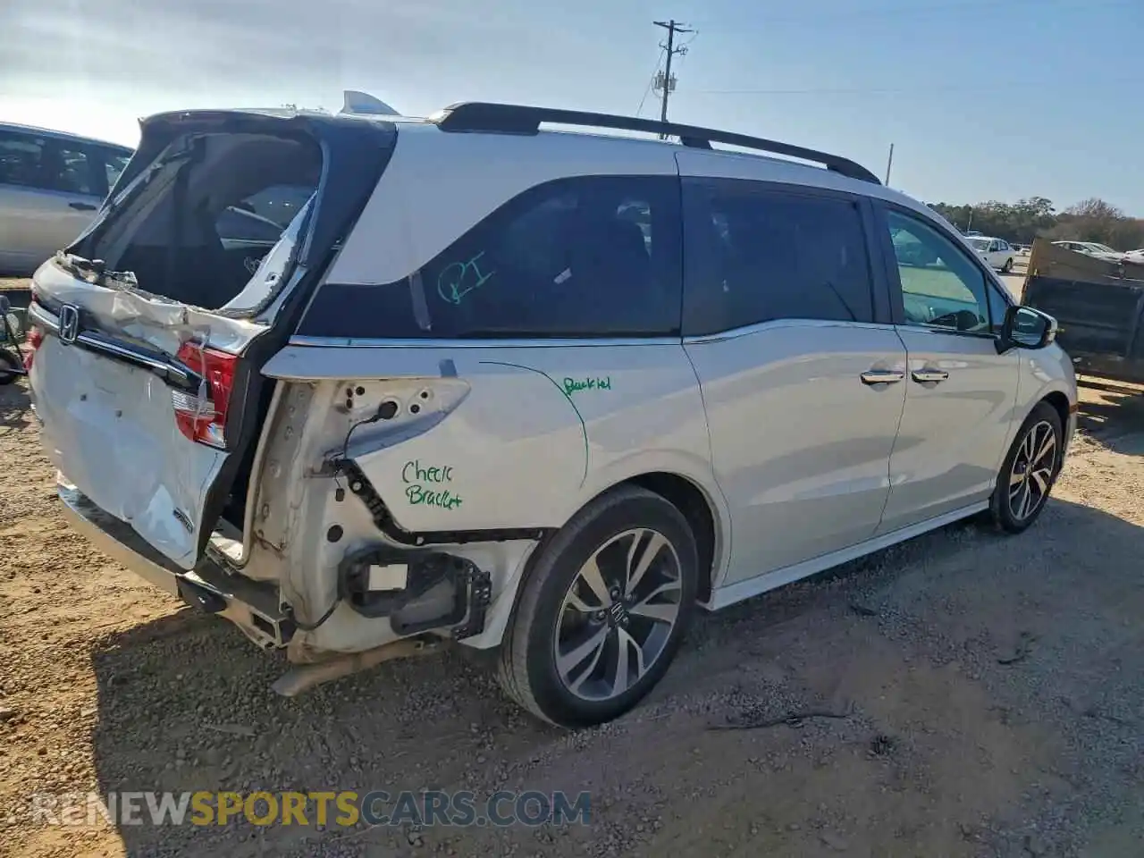 3 Photograph of a damaged car 5FNRL6H87PB001668 HONDA ODYSSEY 2023