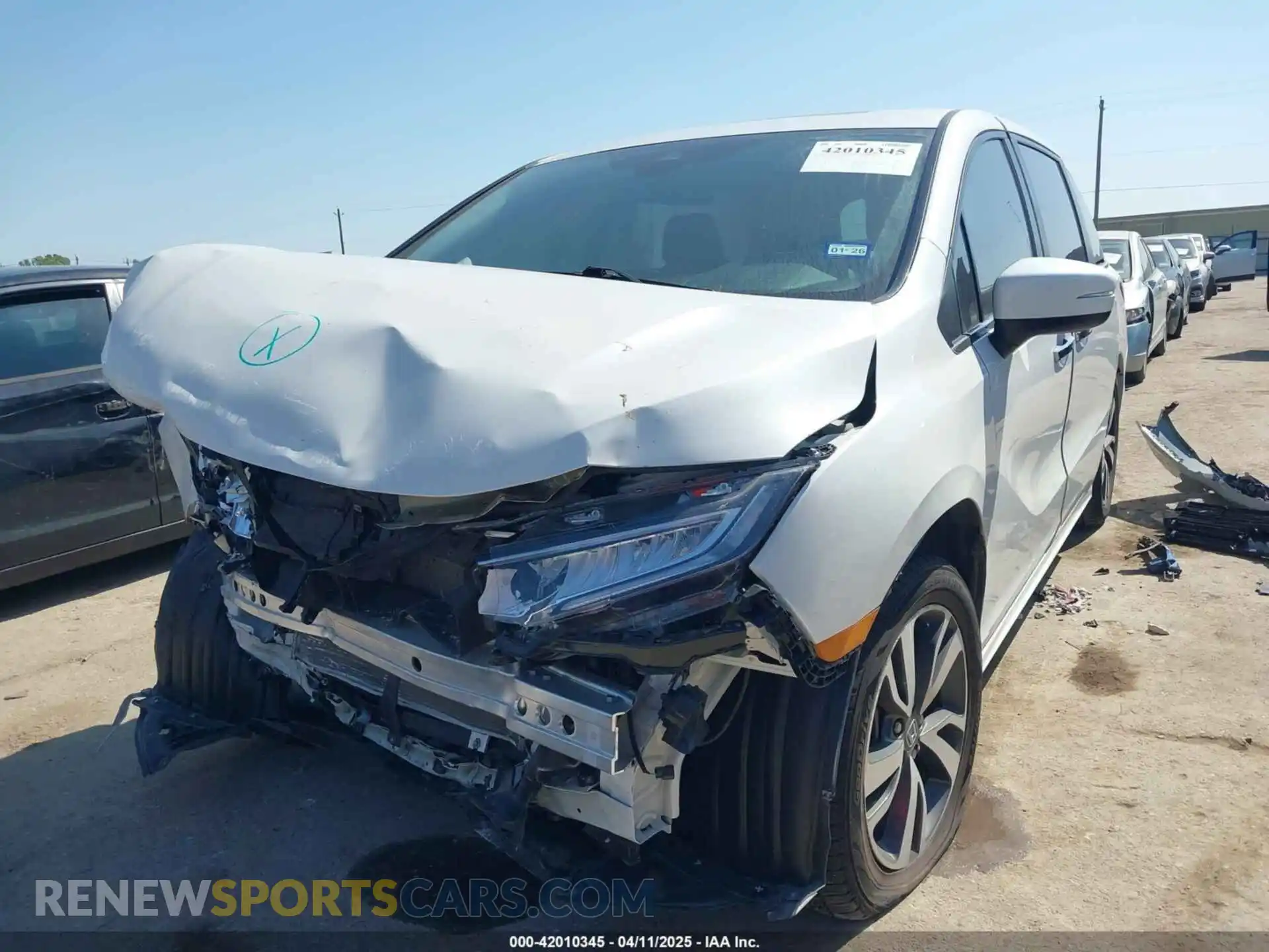 2 Photograph of a damaged car 5FNRL6H87PB055603 HONDA ODYSSEY 2023