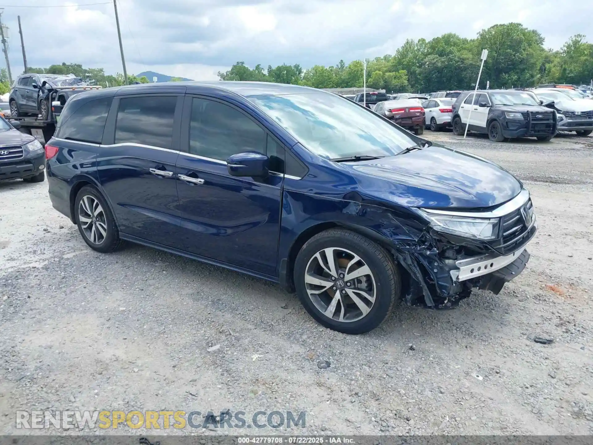 1 Photograph of a damaged car 5FNRL6H88PB059496 HONDA ODYSSEY 2023