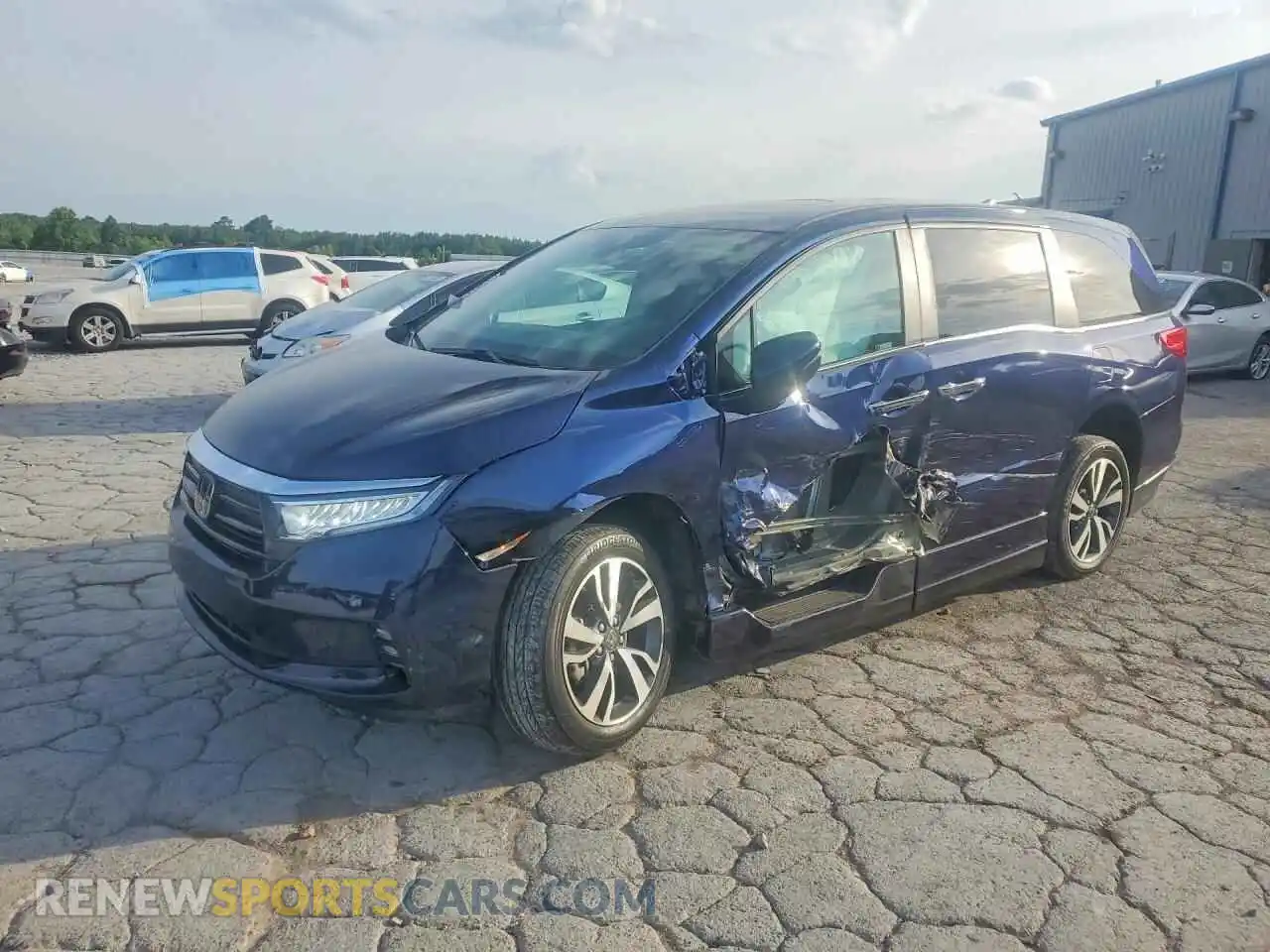 1 Photograph of a damaged car 5FNRL6H89PB011215 HONDA ODYSSEY 2023