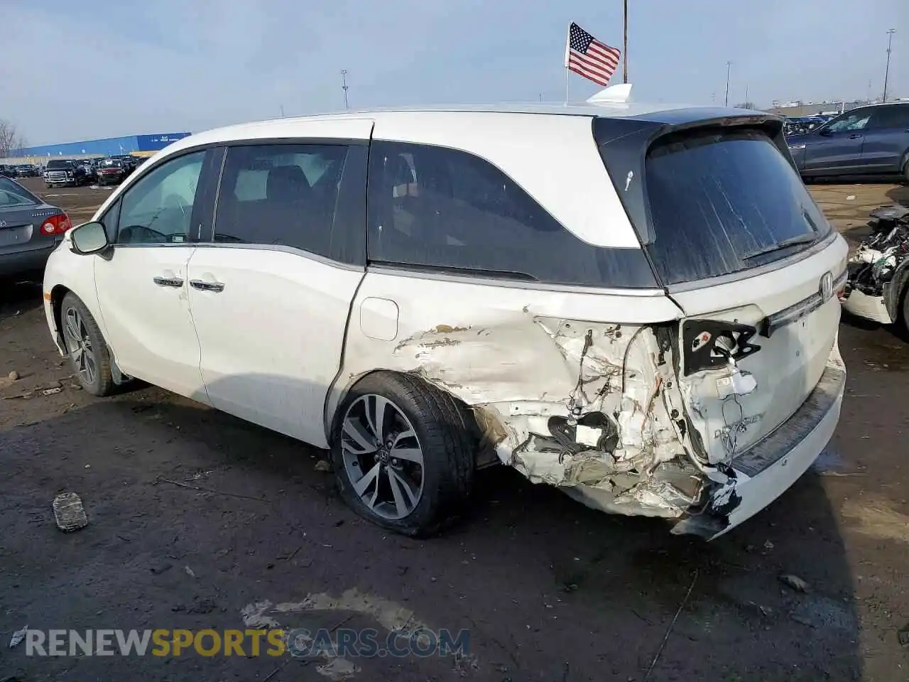 2 Фотография поврежденного автомобиля 5FNRL6H89PB047096 HONDA ODYSSEY 2023