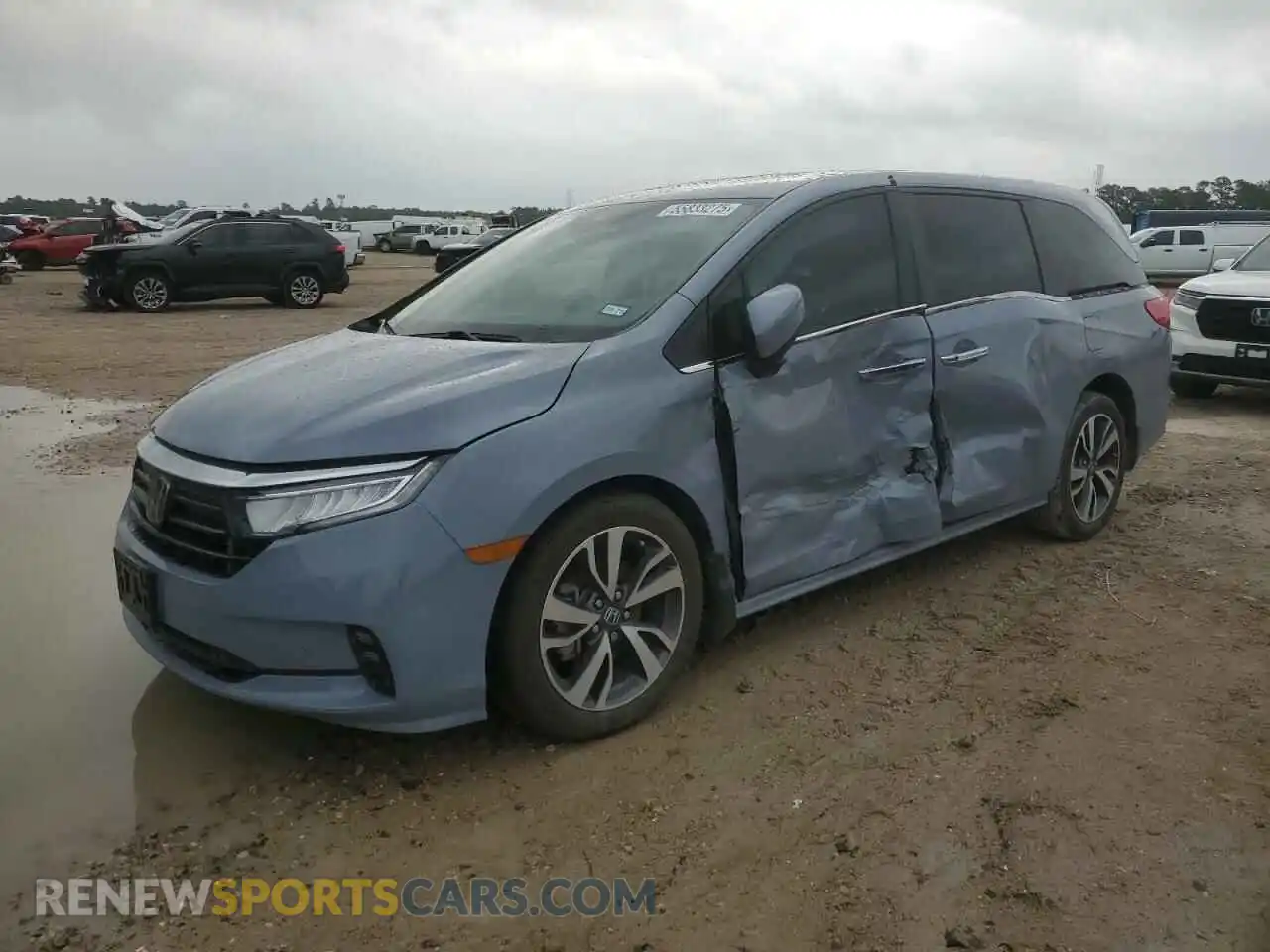 1 fotografías del automóvil dañado 5FNRL6H8XPB006475 HONDA ODYSSEY 2023