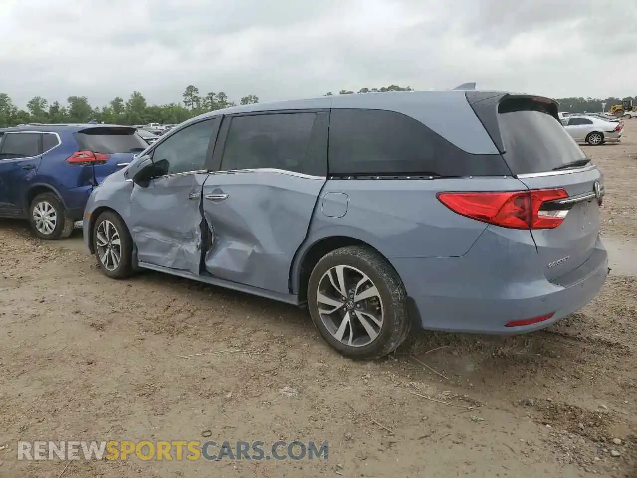 2 fotografías del automóvil dañado 5FNRL6H8XPB006475 HONDA ODYSSEY 2023