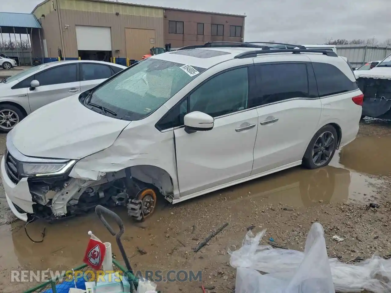 1 Photograph of a damaged car 5FNRL6H91PB021553 HONDA ODYSSEY 2023