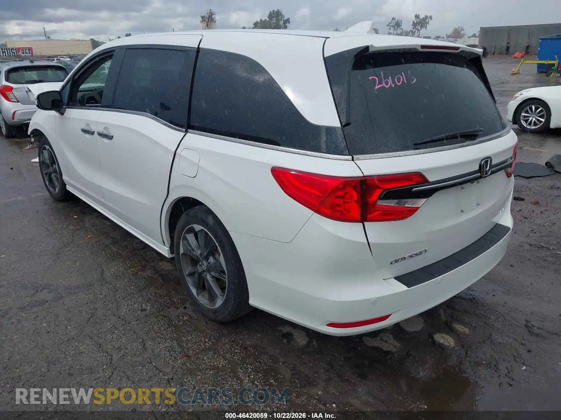 3 fotografías del automóvil dañado 5FNRL6H91PB074155 HONDA ODYSSEY 2023