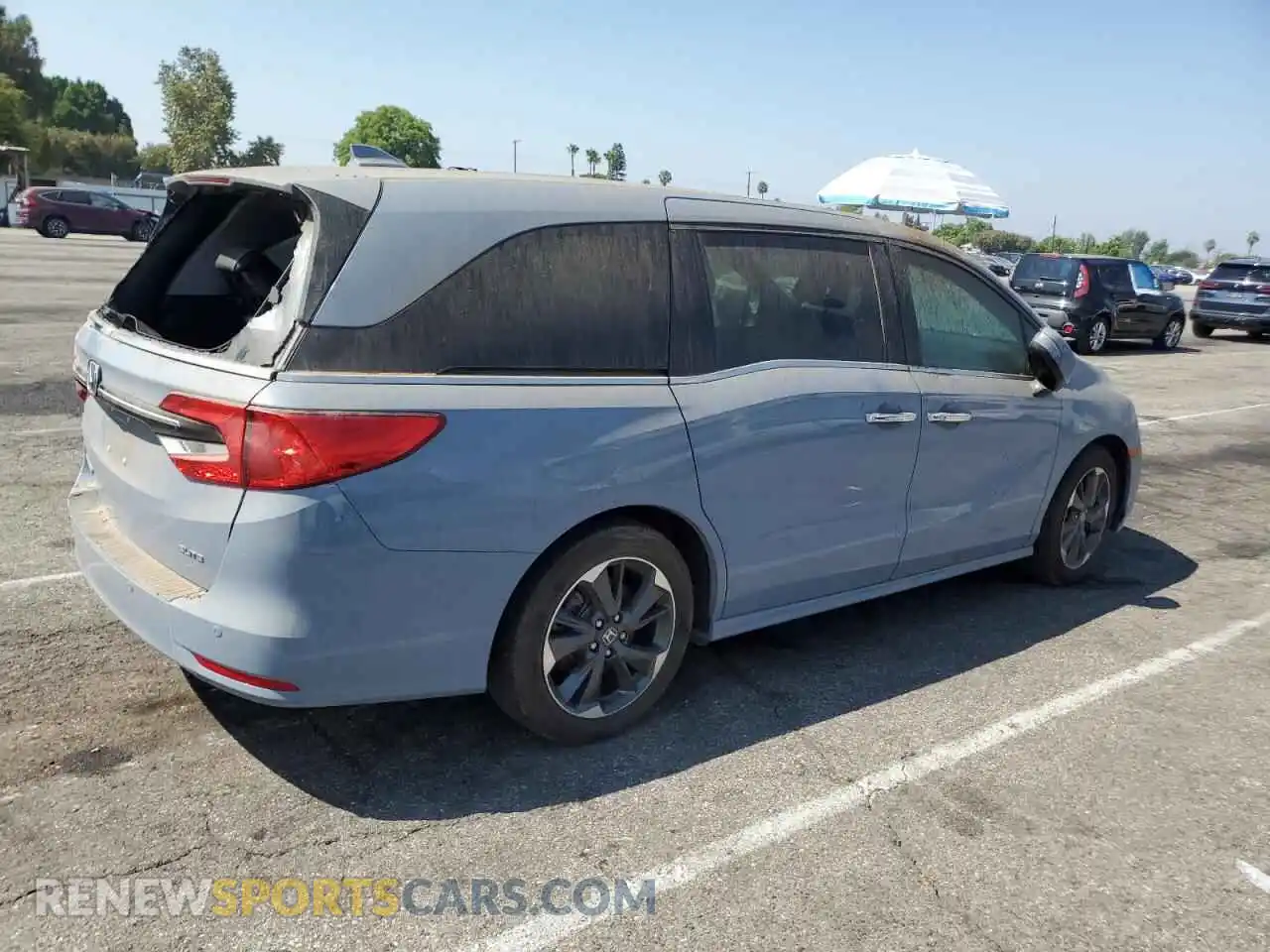 3 Фотография поврежденного автомобиля 5FNRL6H92PB013588 HONDA ODYSSEY 2023