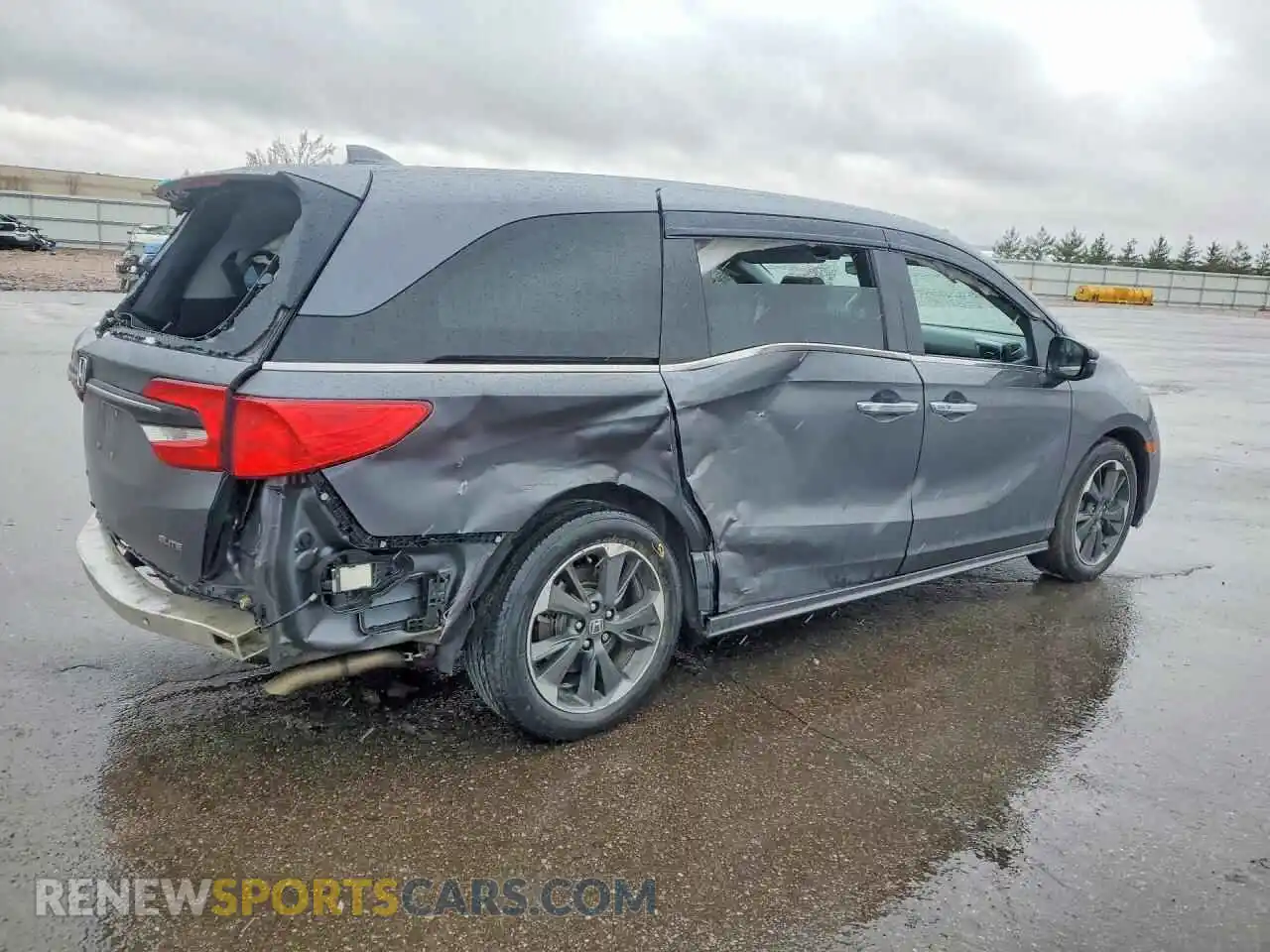 3 fotografías del automóvil dañado 5FNRL6H92PB056764 HONDA ODYSSEY 2023