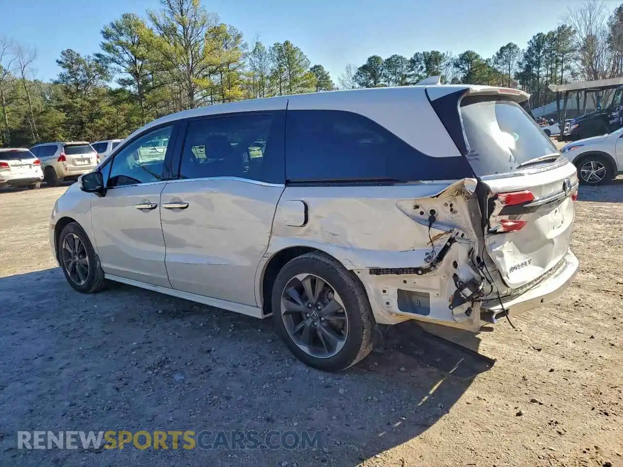 2 fotografías del automóvil dañado 5FNRL6H95PB008773 HONDA ODYSSEY 2023