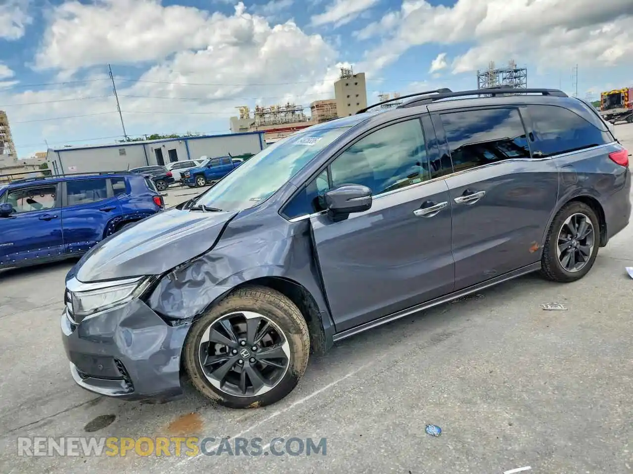 1 Photograph of a damaged car 5FNRL6H97PB043122 HONDA ODYSSEY 2023
